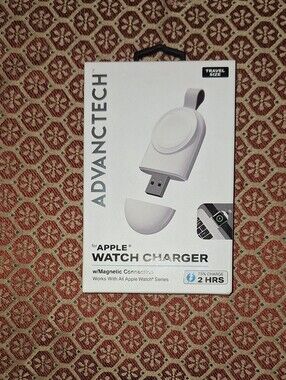 ADVANCETECH Apple Watch Charger - White